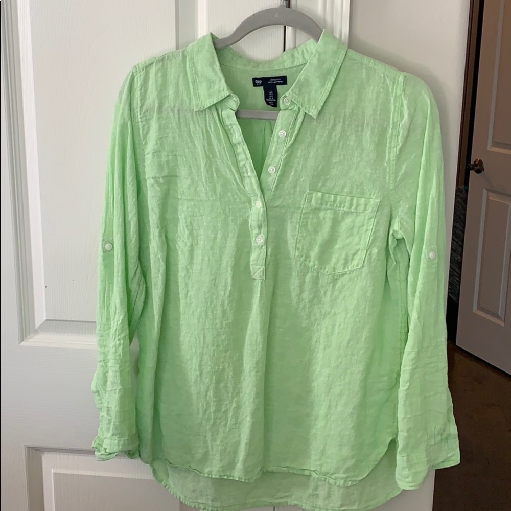 Gap long sleeve linen shirt